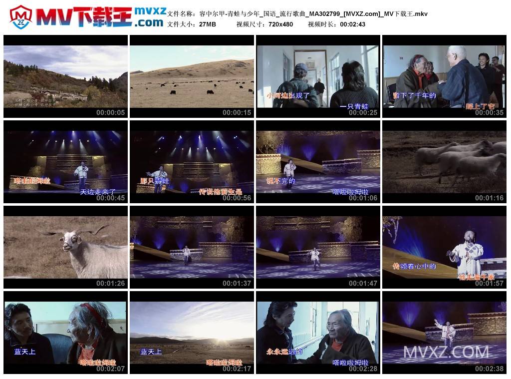 容中尔甲-青蛙与少年_国语_流行歌曲_MA302799